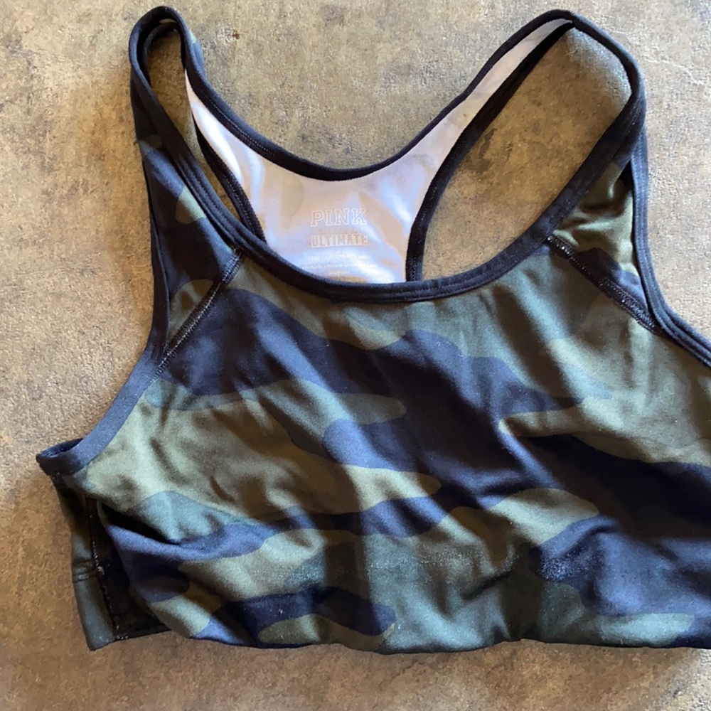 Pink Victoria Secret Sports Bra 🤍🖤💚